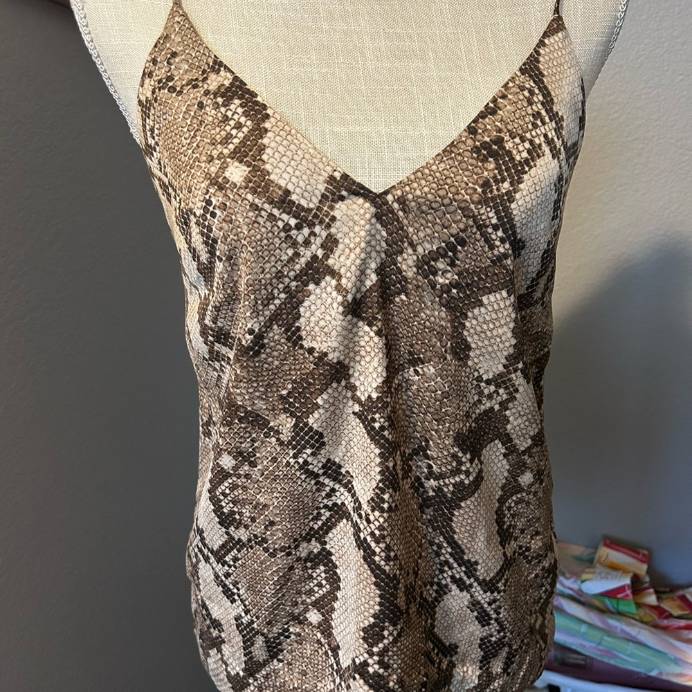H&M Brown Snake Print Camisole